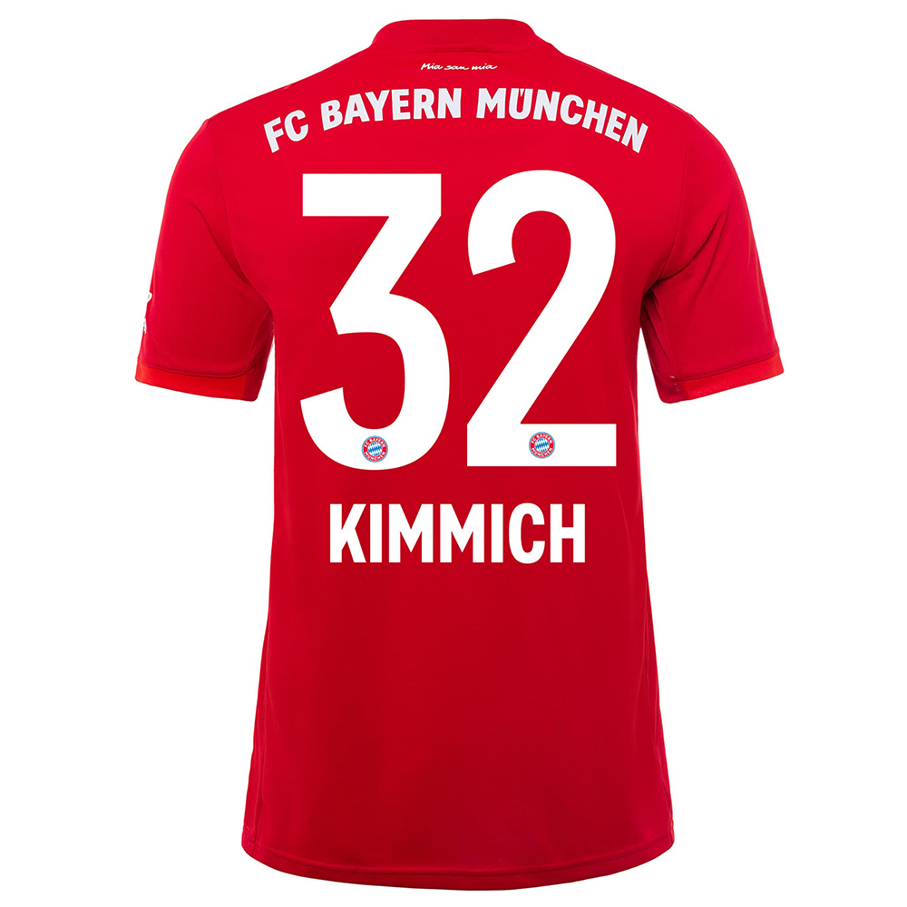 Kinder Fußball Joshua Kimmich 32 Heimtrikot Rot Trikot 2019/20 Hemd