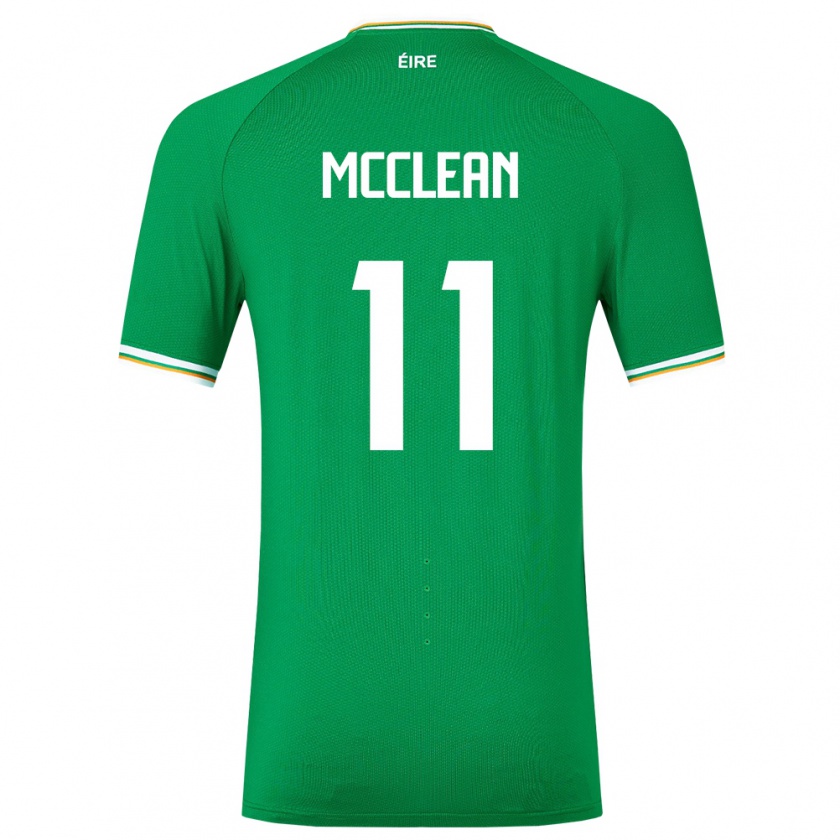 Kandiny Kinder Irische James Mcclean #11 Grün Heimtrikot Trikot 24-26 T-Shirt