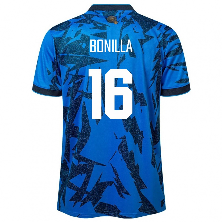 Kandiny Kinder El Salvador Elmer Bonilla #16 Blau Heimtrikot Trikot 24-26 T-Shirt