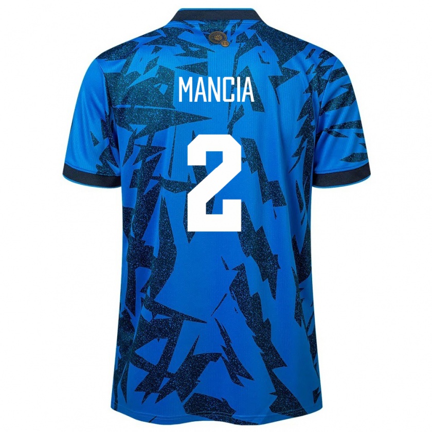 Kandiny Kinder El Salvador Steven Mancia #2 Blau Heimtrikot Trikot 24-26 T-Shirt