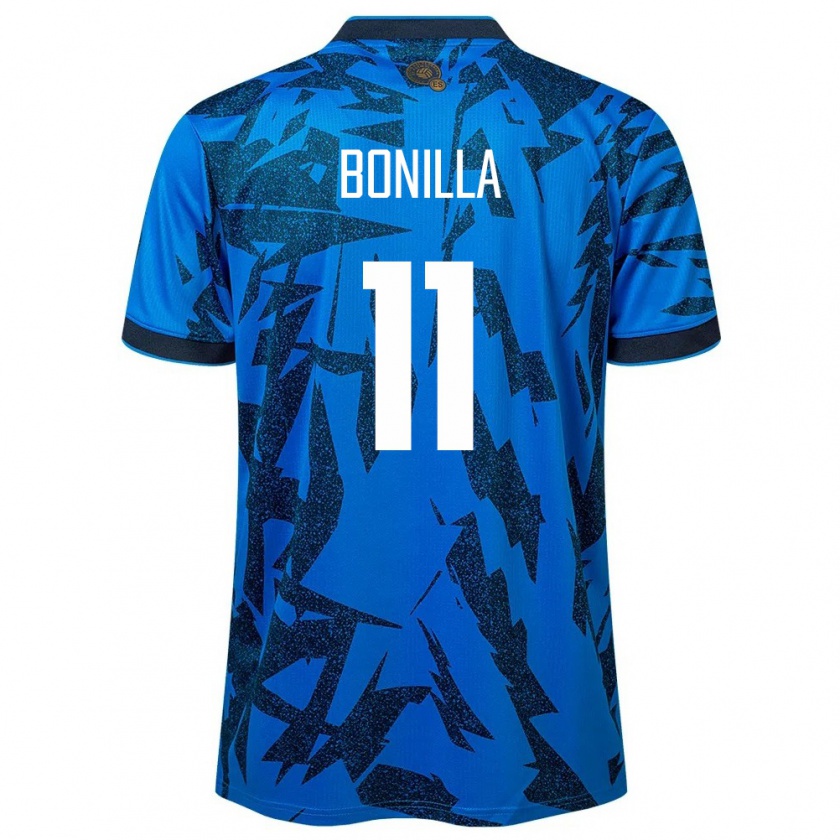 Kandiny Kinder El Salvador Jarell Bonilla #11 Blau Heimtrikot Trikot 24-26 T-Shirt