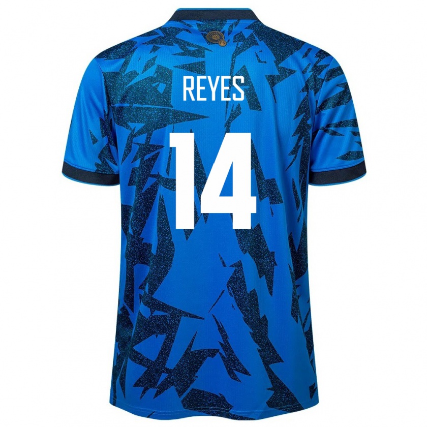 Kandiny Kinder El Salvador Karen Reyes #14 Blau Heimtrikot Trikot 24-26 T-Shirt