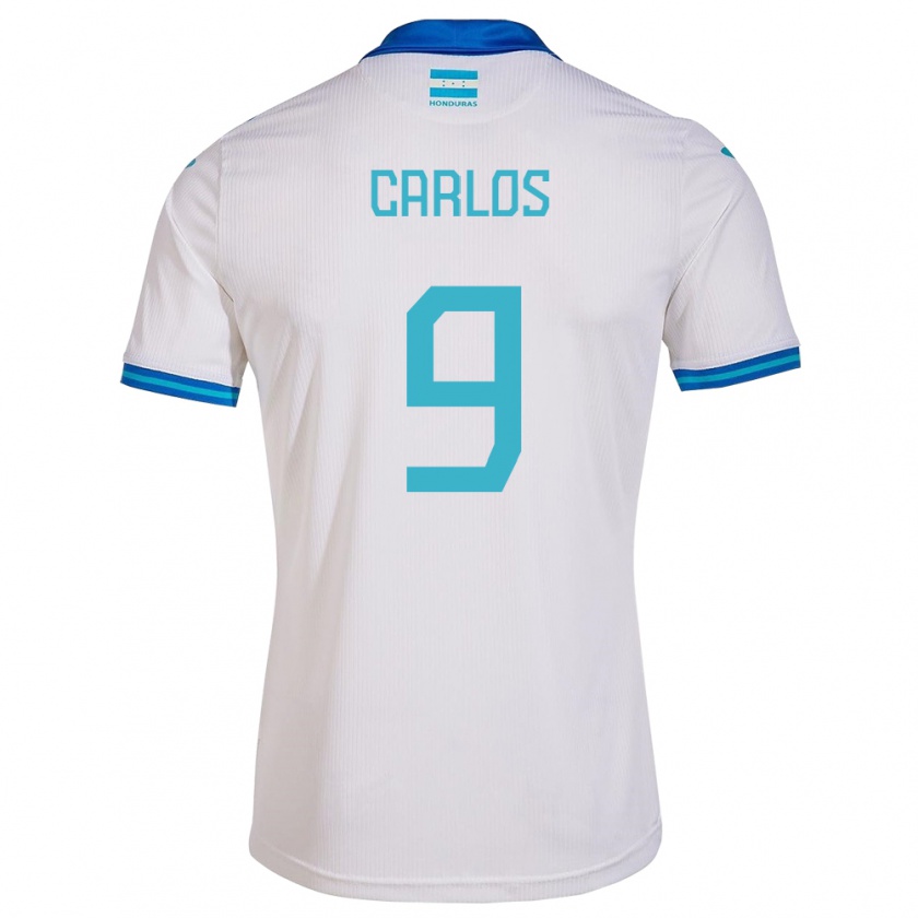 Kandiny Kinder Honduras Carlos Mejía #9 Weiß Heimtrikot Trikot 24-26 T-Shirt