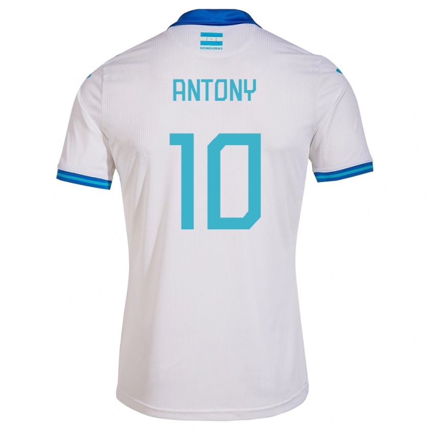 Kandiny Kinder Honduras Antony García #10 Weiß Heimtrikot Trikot 24-26 T-Shirt