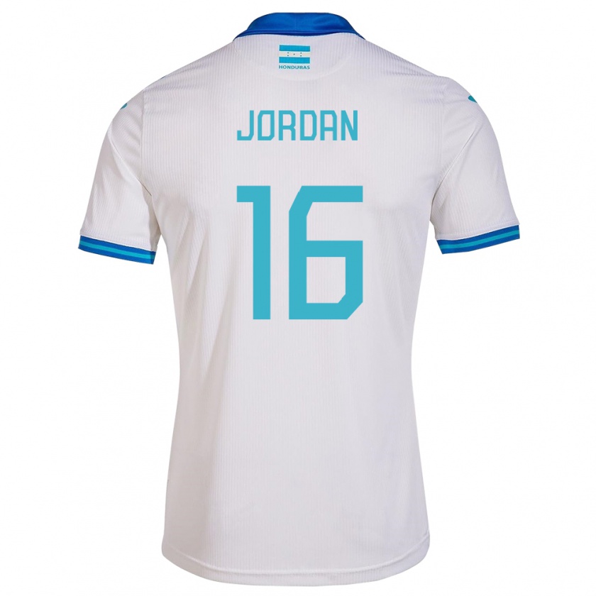 Kandiny Kinder Honduras Jordan García #16 Weiß Heimtrikot Trikot 24-26 T-Shirt