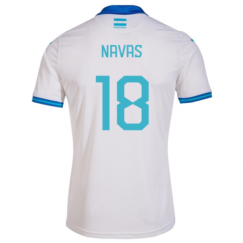 Kandiny Kinder Honduras Johan Navas #18 Weiß Heimtrikot Trikot 24-26 T-Shirt