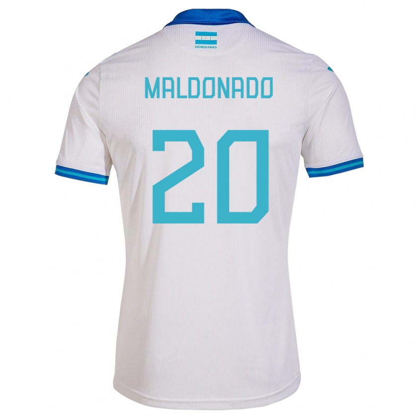 Kandiny Kinder Honduras Alessandro Maldonado #20 Weiß Heimtrikot Trikot 24-26 T-Shirt