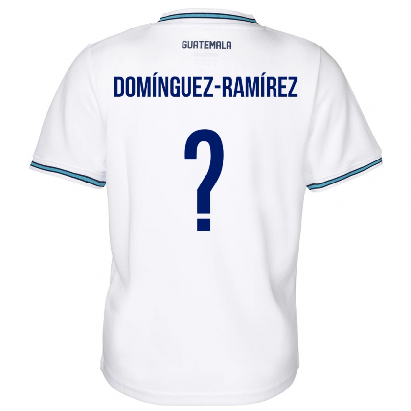 Kandiny Kinder Guatemala Marco Domínguez-Ramírez #0 Weiß Heimtrikot Trikot 24-26 T-Shirt