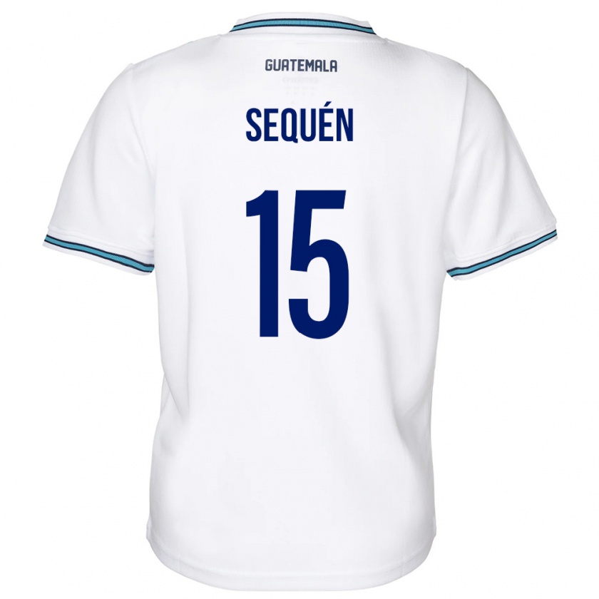 Kandiny Kinder Guatemala Marlon Sequén #15 Weiß Heimtrikot Trikot 24-26 T-Shirt