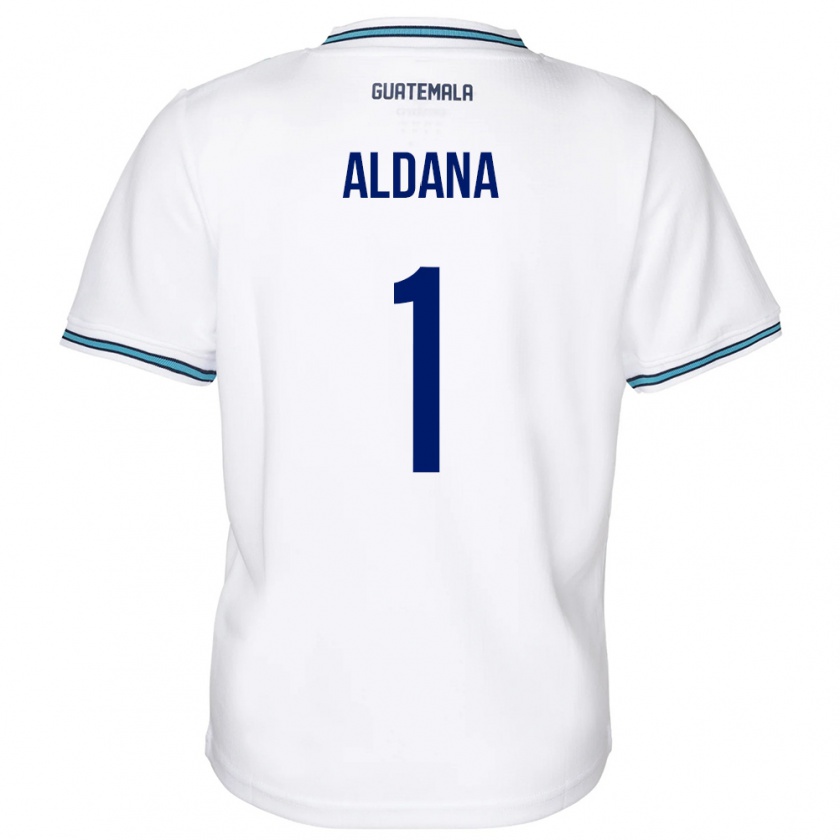 Kandiny Kinder Guatemala David Aldana #1 Weiß Heimtrikot Trikot 24-26 T-Shirt