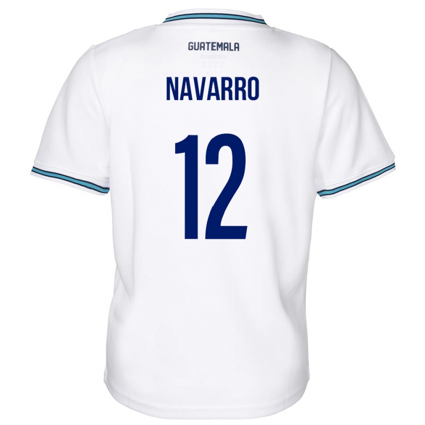 Kandiny Kinder Guatemala Kenderson Navarro #12 Weiß Heimtrikot Trikot 24-26 T-Shirt