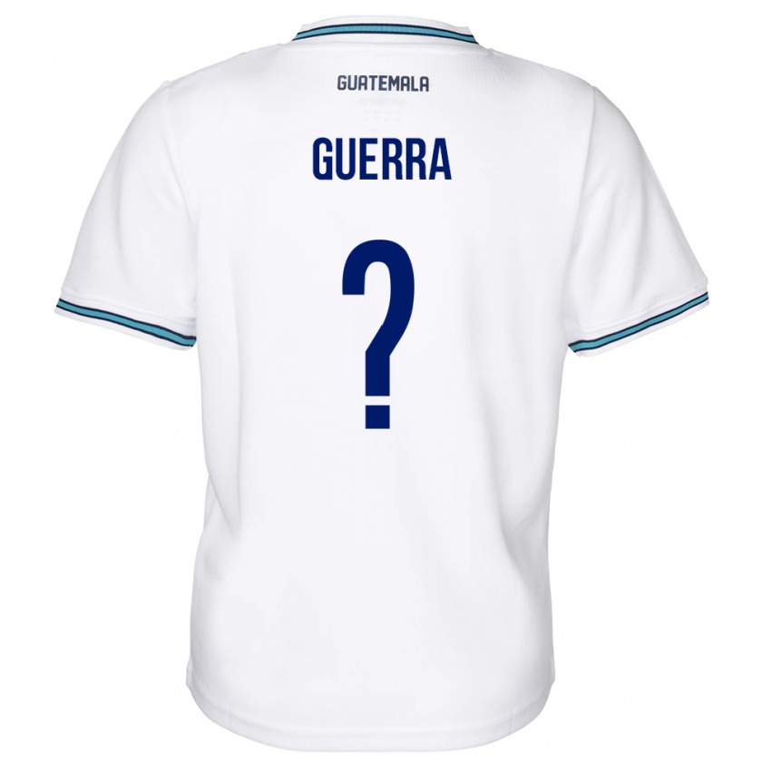 Kandiny Kinder Guatemala Decarlo Guerra #0 Weiß Heimtrikot Trikot 24-26 T-Shirt