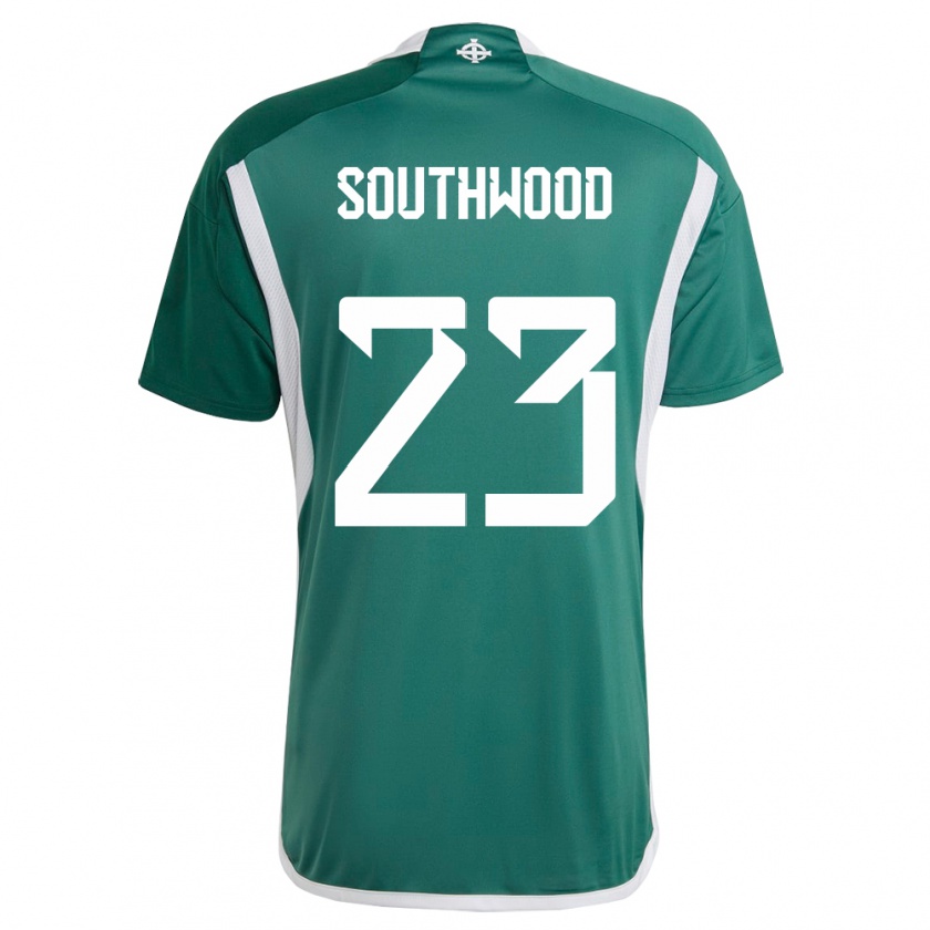 Kandiny Kinder Nordirland Luke Southwood #23 Grün Heimtrikot Trikot 24-26 T-Shirt