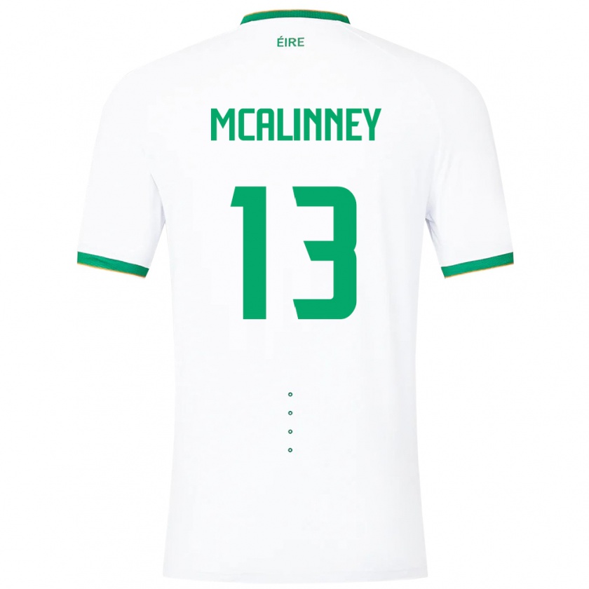 Kandiny Kinder Irische Liam Mcalinney #13 Weiß Auswärtstrikot Trikot 24-26 T-Shirt