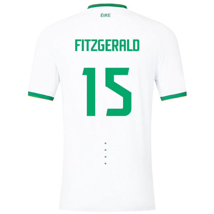 Kandiny Kinder Irische Kyle Fitzgerald #15 Weiß Auswärtstrikot Trikot 24-26 T-Shirt