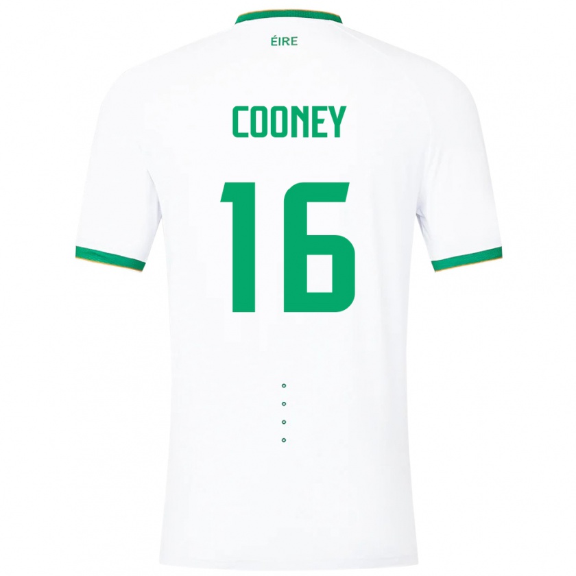 Kandiny Kinder Irische Oisin Cooney #16 Weiß Auswärtstrikot Trikot 24-26 T-Shirt