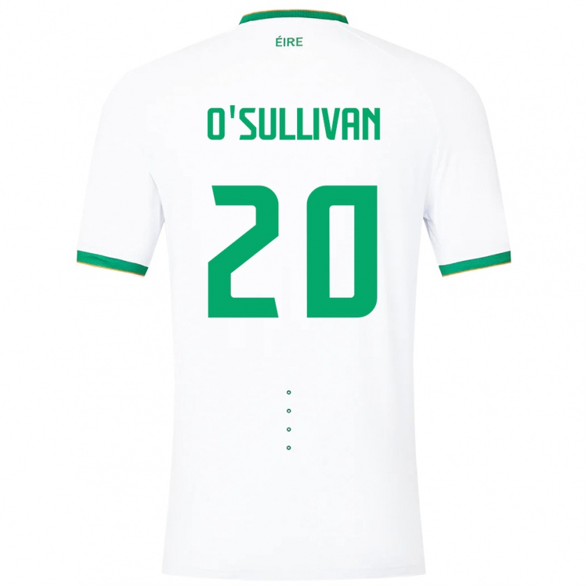 Kandiny Kinder Irische Cathal O'sullivan #20 Weiß Auswärtstrikot Trikot 24-26 T-Shirt