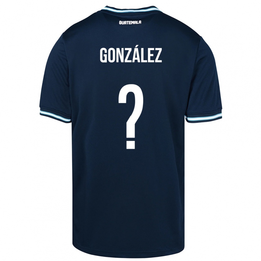 Kandiny Kinder Guatemala Erick González #0 Blau Auswärtstrikot Trikot 24-26 T-Shirt