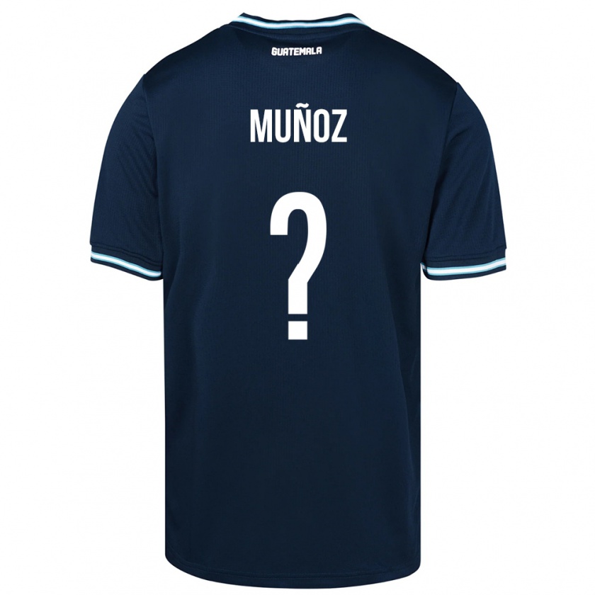 Kandiny Kinder Guatemala Rudy Muñoz #0 Blau Auswärtstrikot Trikot 24-26 T-Shirt