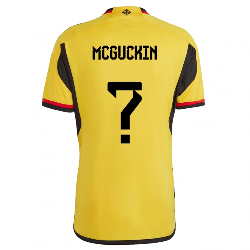 Kandiny Kinder Nordirland Ciaran Mcguckin #0 Weiß Auswärtstrikot Trikot 24-26 T-Shirt