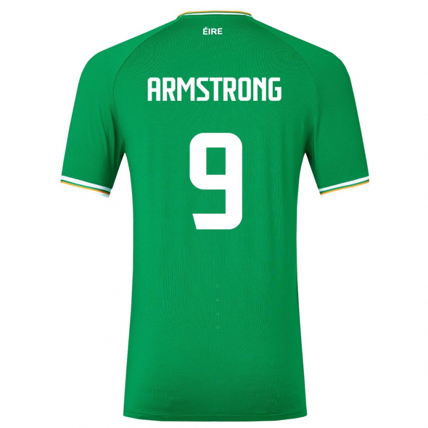 Kandiny Herren Irische Sinclair Armstrong #9 Grün Heimtrikot Trikot 24-26 T-Shirt