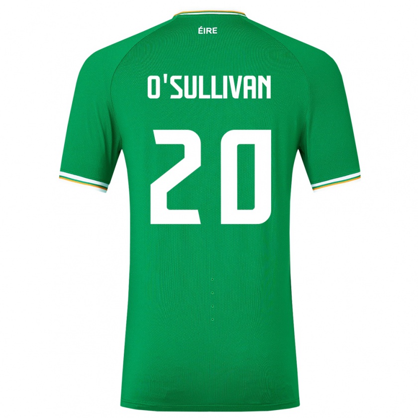 Kandiny Herren Irische Cathal O'sullivan #20 Grün Heimtrikot Trikot 24-26 T-Shirt