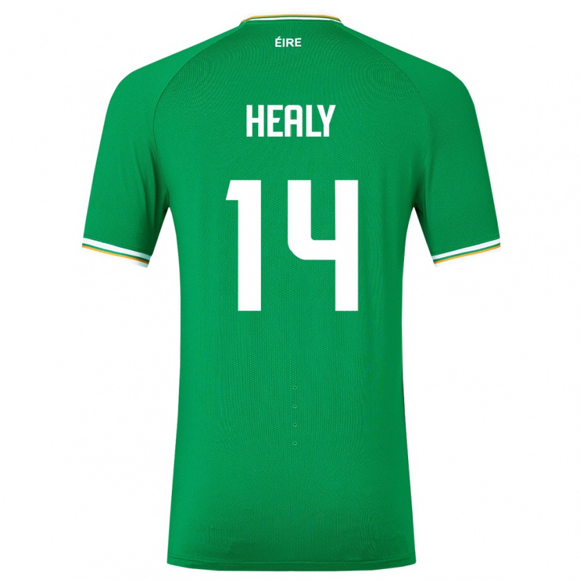 Kandiny Herren Irische Freya Healy #14 Grün Heimtrikot Trikot 24-26 T-Shirt