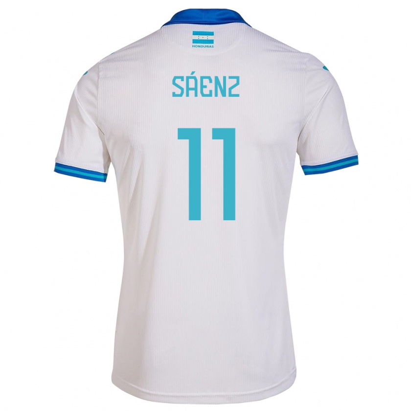 Kandiny Herren Honduras Bryan Sáenz #11 Weiß Heimtrikot Trikot 24-26 T-Shirt