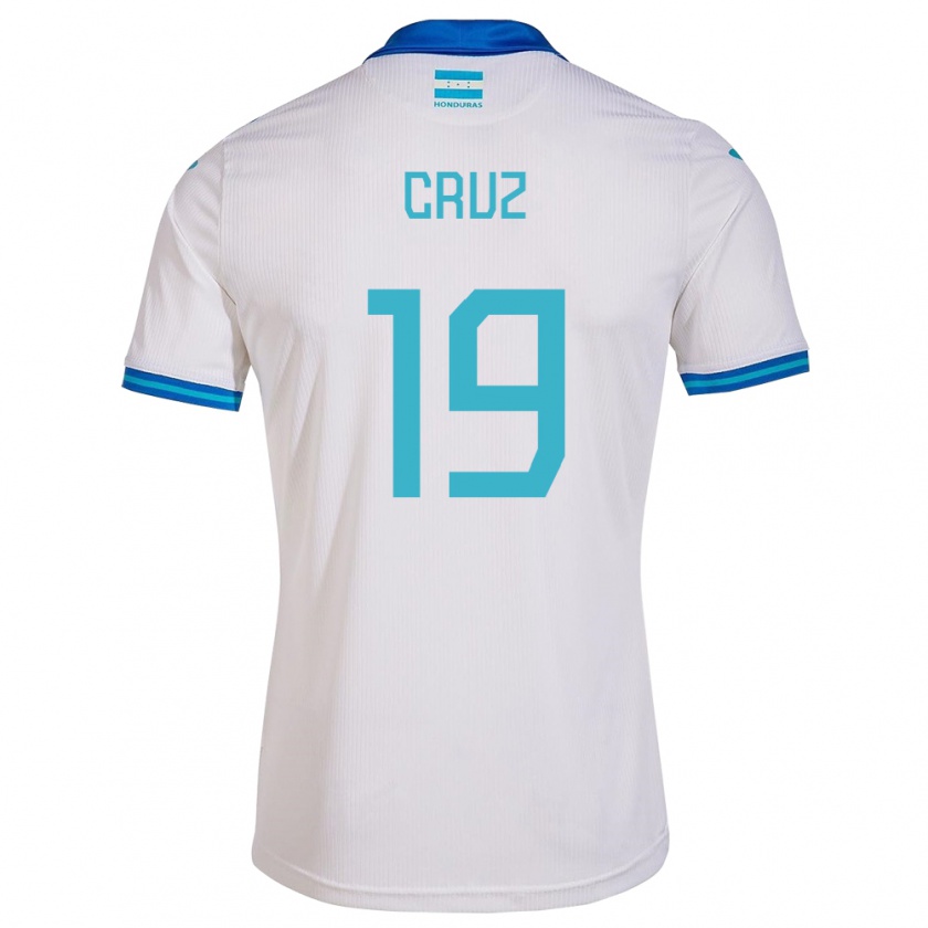 Kandiny Herren Honduras Russel Cruz #19 Weiß Heimtrikot Trikot 24-26 T-Shirt