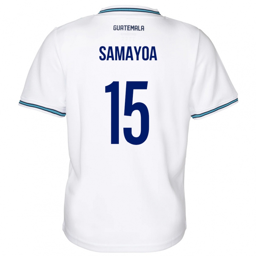 Kandiny Herren Guatemala Giselle Samayoa #15 Weiß Heimtrikot Trikot 24-26 T-Shirt