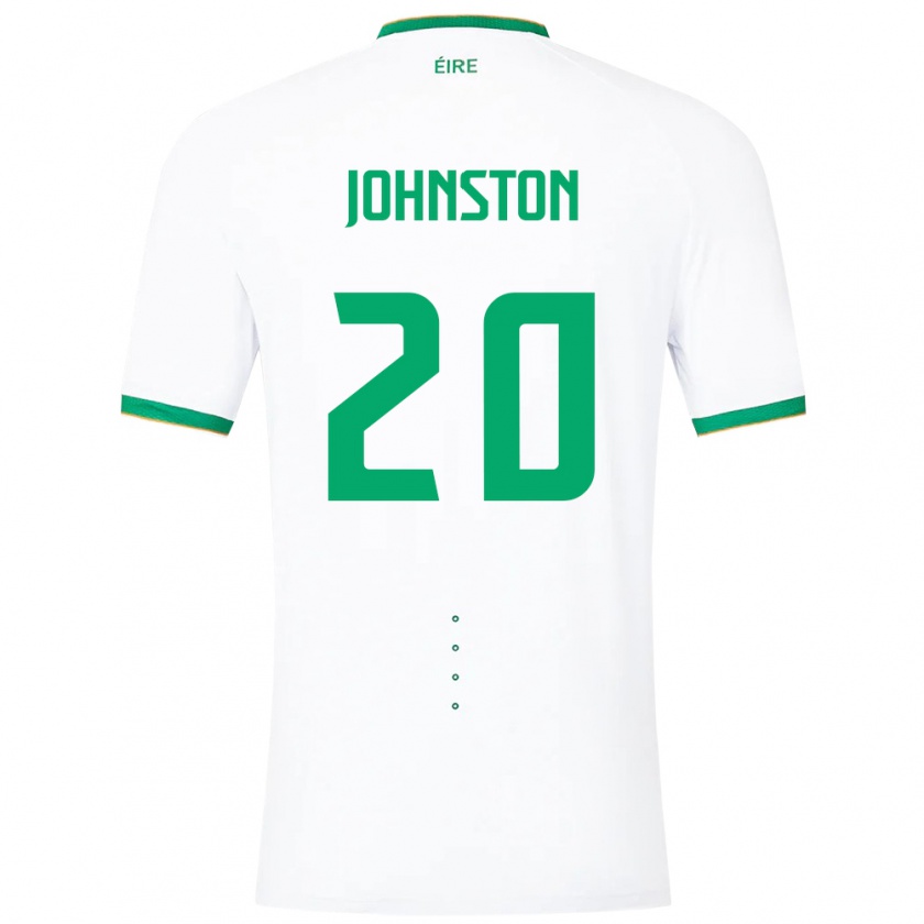 Kandiny Herren Irische Mikey Johnston #20 Weiß Auswärtstrikot Trikot 24-26 T-Shirt