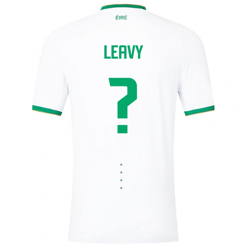 Kandiny Herren Irische Kian Leavy #0 Weiß Auswärtstrikot Trikot 24-26 T-Shirt