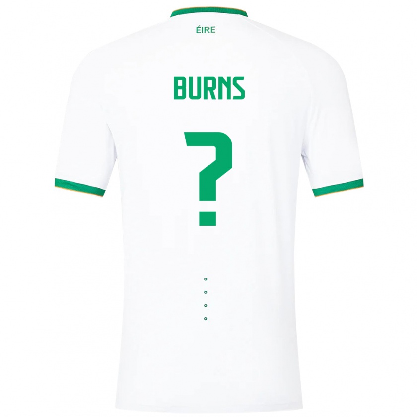 Kandiny Herren Irische Darragh Burns #0 Weiß Auswärtstrikot Trikot 24-26 T-Shirt