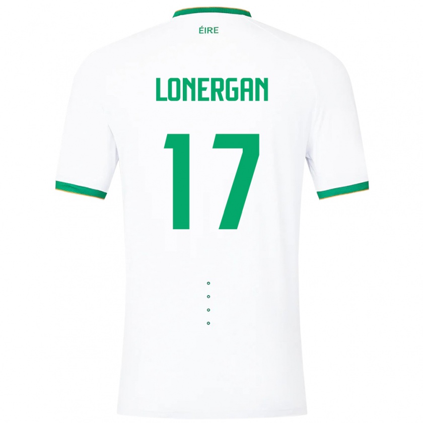 Kandiny Herren Irische Tom Lonergan #17 Weiß Auswärtstrikot Trikot 24-26 T-Shirt