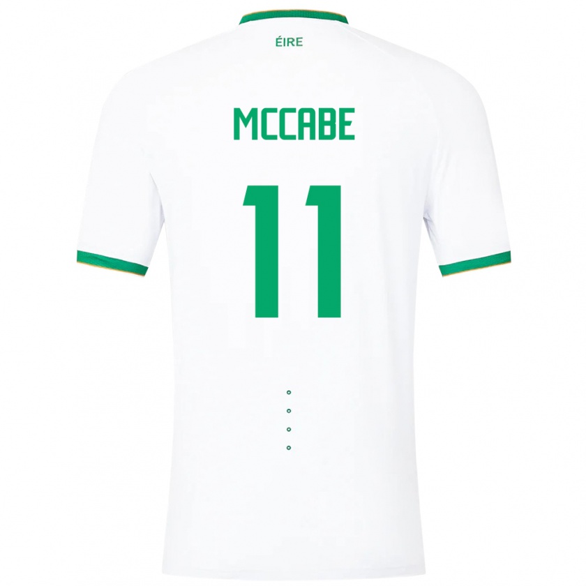 Kandiny Herren Irische Katie Mccabe #11 Weiß Auswärtstrikot Trikot 24-26 T-Shirt