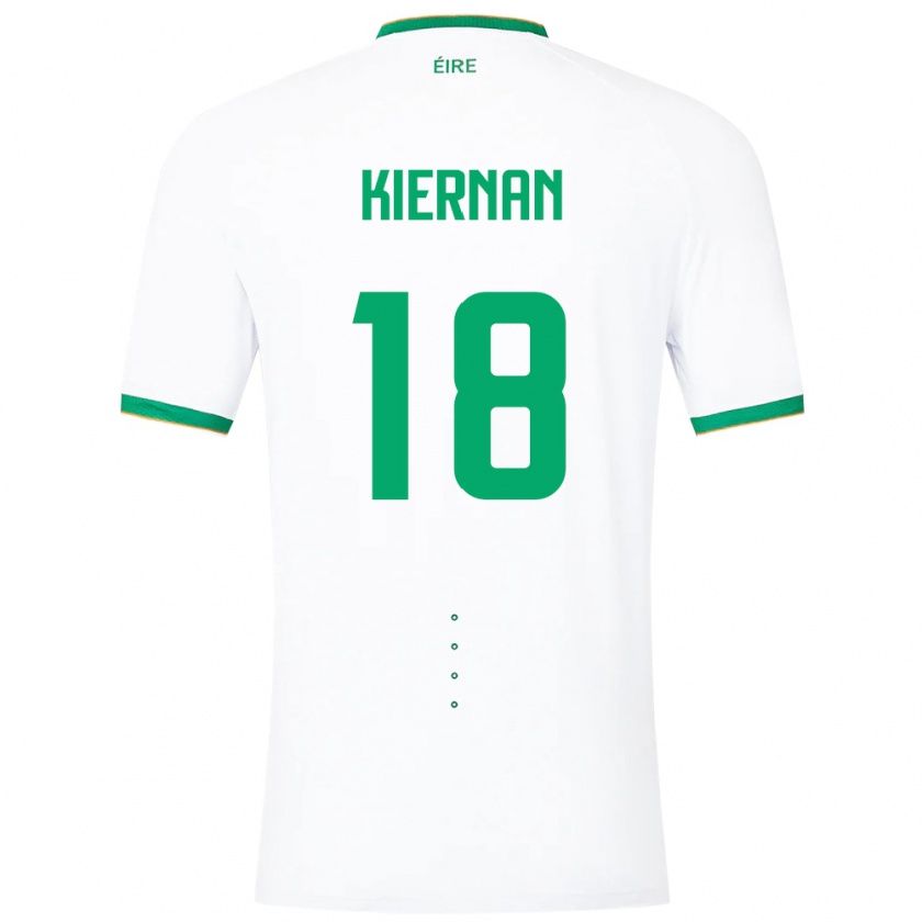 Kandiny Herren Irische Leanne Kiernan #18 Weiß Auswärtstrikot Trikot 24-26 T-Shirt