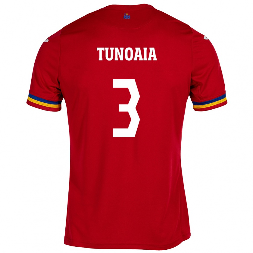 Kandiny Herren Rumänische Alexandra Tunoaia #3 Rot Auswärtstrikot Trikot 24-26 T-Shirt