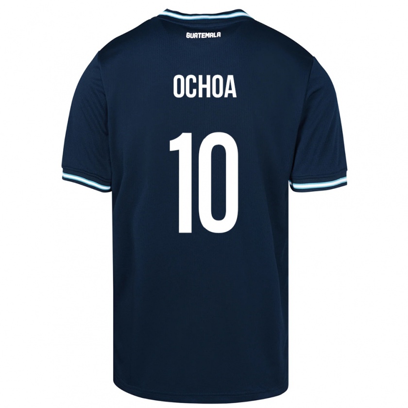 Kandiny Herren Guatemala José Ochoa #10 Blau Auswärtstrikot Trikot 24-26 T-Shirt