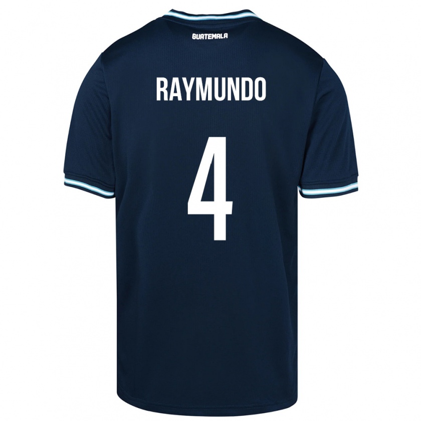 Kandiny Herren Guatemala Cristopher Raymundo #4 Blau Auswärtstrikot Trikot 24-26 T-Shirt