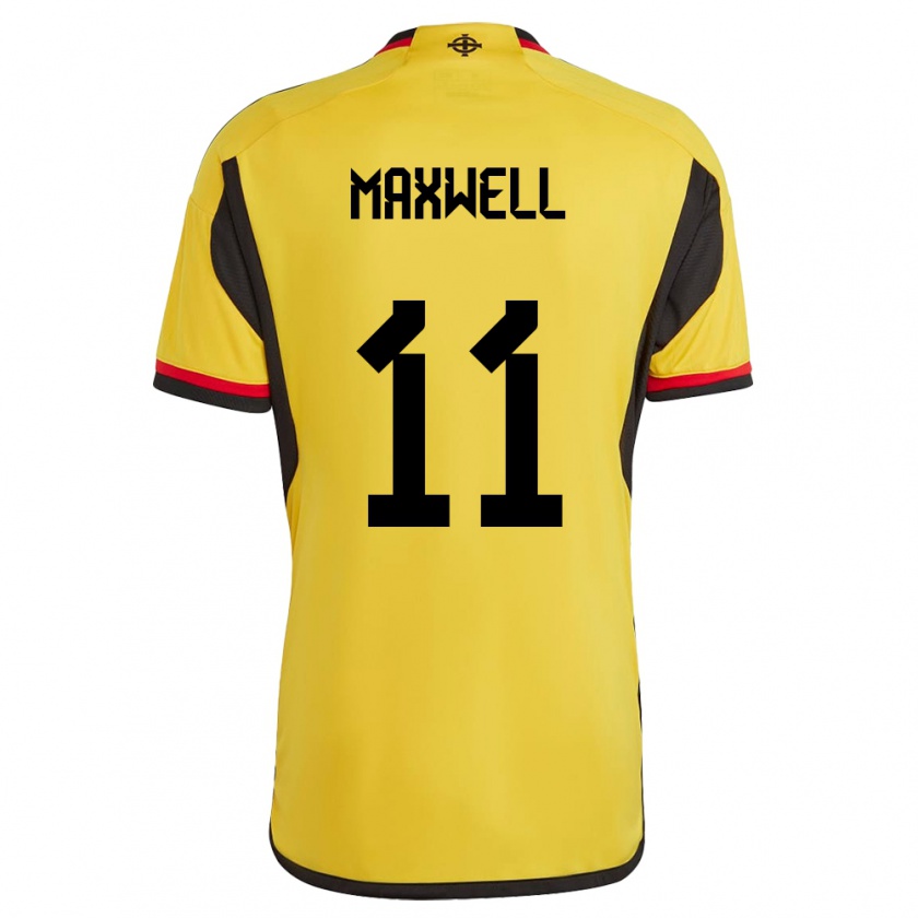 Kandiny Herren Nordirland Danielle Maxwell #11 Weiß Auswärtstrikot Trikot 24-26 T-Shirt