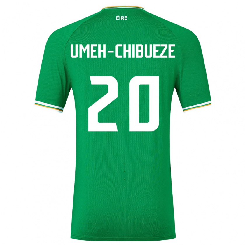 Kandiny Damen Irische Franco Umeh-Chibueze #20 Grün Heimtrikot Trikot 24-26 T-Shirt