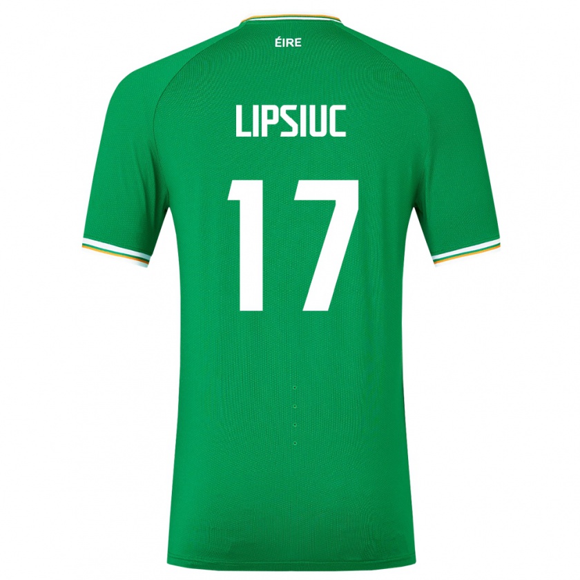 Kandiny Damen Irische Darius Lipsiuc #17 Grün Heimtrikot Trikot 24-26 T-Shirt