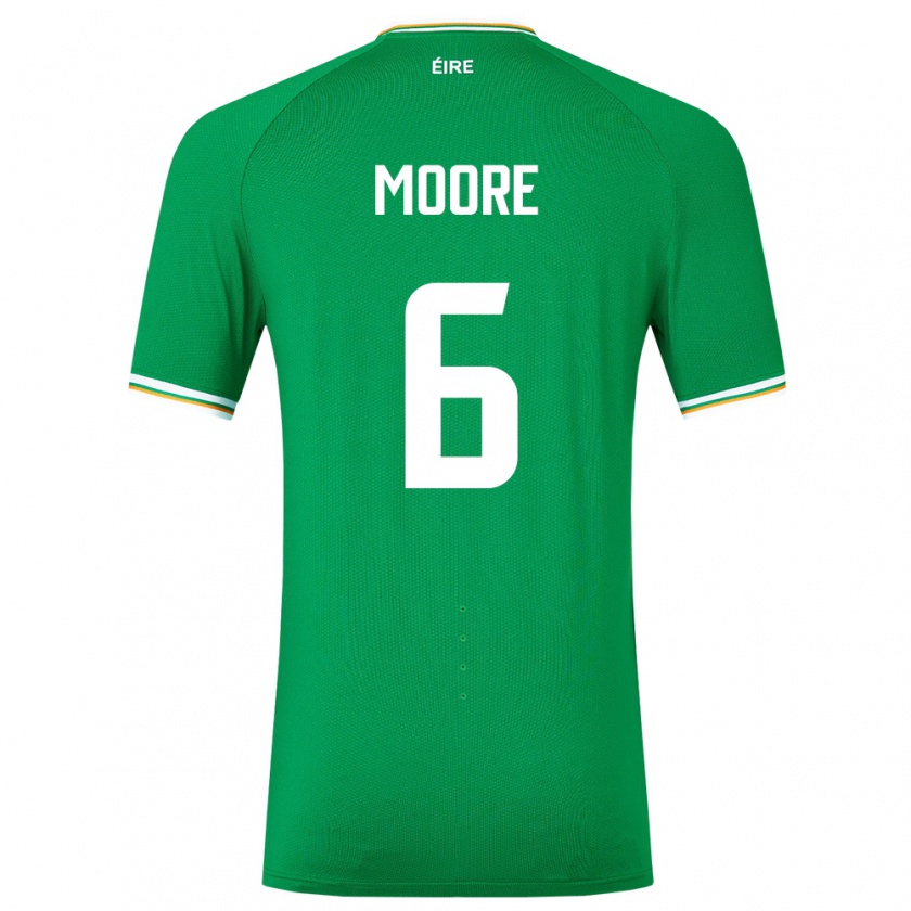 Kandiny Damen Irische Matthew Moore #6 Grün Heimtrikot Trikot 24-26 T-Shirt