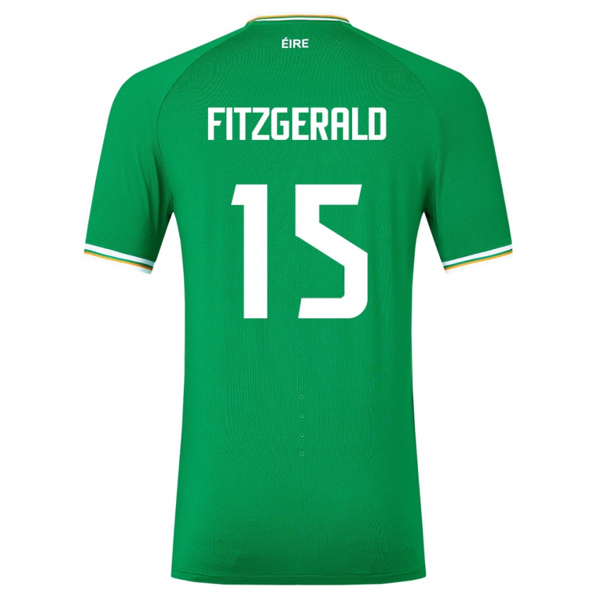 Kandiny Damen Irische Kyle Fitzgerald #15 Grün Heimtrikot Trikot 24-26 T-Shirt