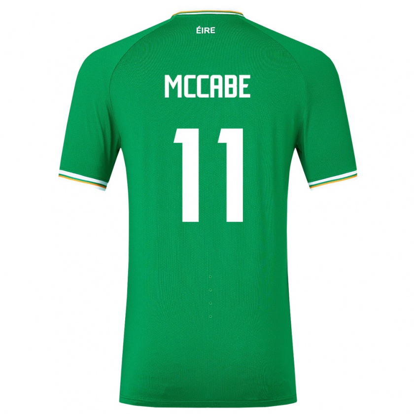 Kandiny Damen Irische Katie Mccabe #11 Grün Heimtrikot Trikot 24-26 T-Shirt