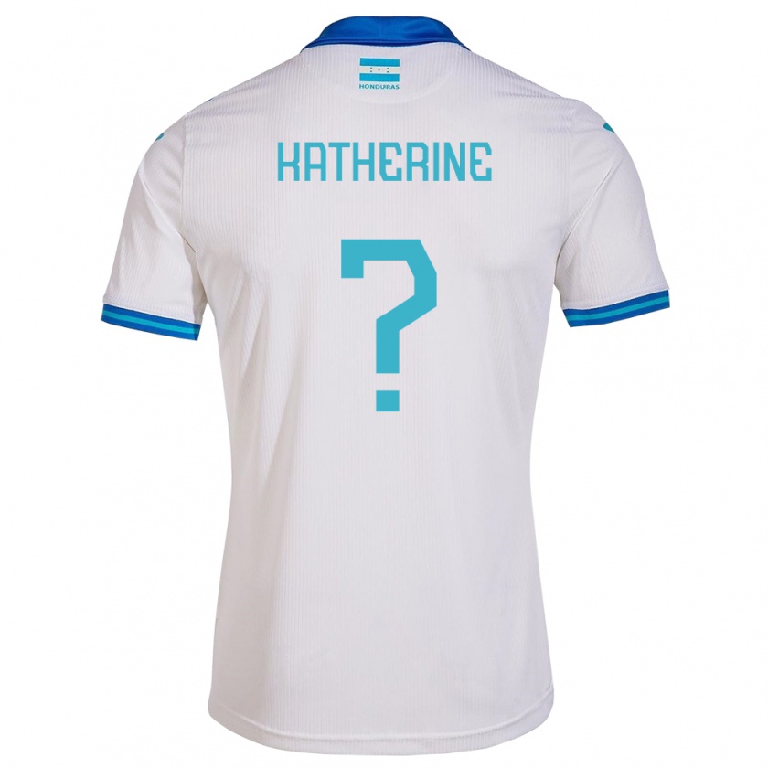 Kandiny Damen Honduras Katherine Rodríguez #0 Weiß Heimtrikot Trikot 24-26 T-Shirt
