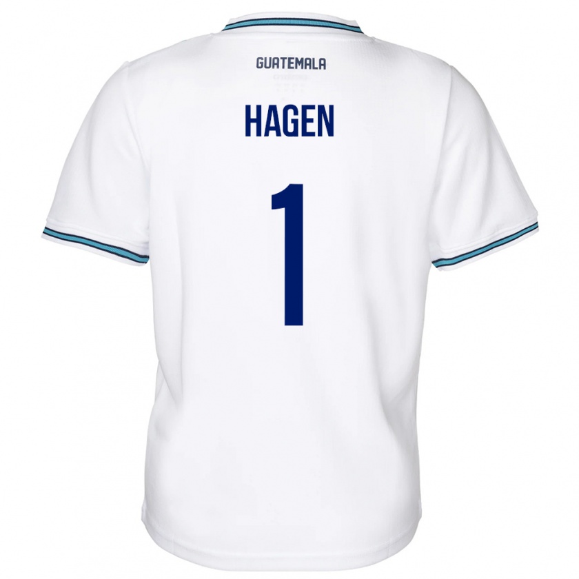 Kandiny Damen Guatemala Nicholas Hagen #1 Weiß Heimtrikot Trikot 24-26 T-Shirt
