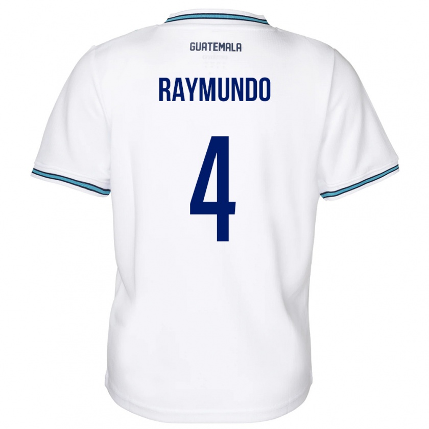 Kandiny Damen Guatemala Cristopher Raymundo #4 Weiß Heimtrikot Trikot 24-26 T-Shirt