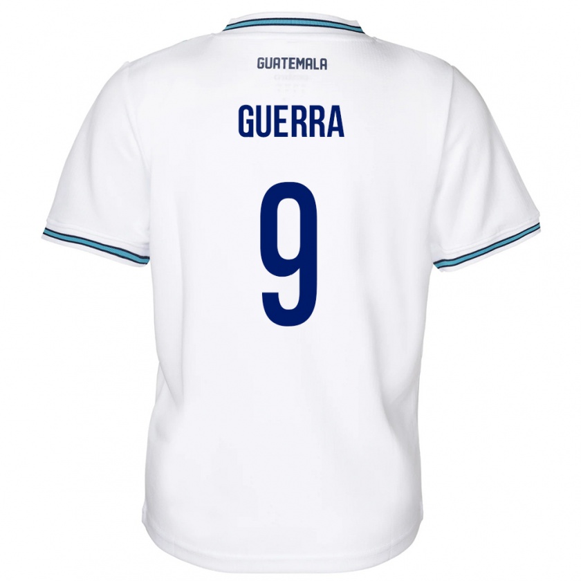 Kandiny Damen Guatemala Oseas Guerra #9 Weiß Heimtrikot Trikot 24-26 T-Shirt