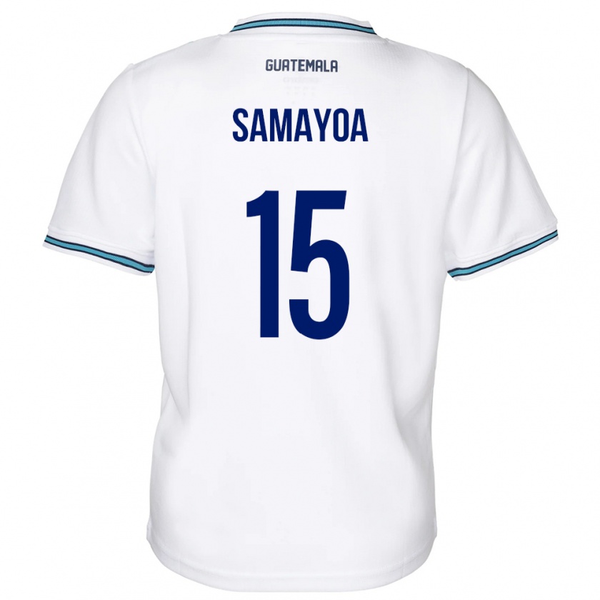 Kandiny Damen Guatemala Giselle Samayoa #15 Weiß Heimtrikot Trikot 24-26 T-Shirt